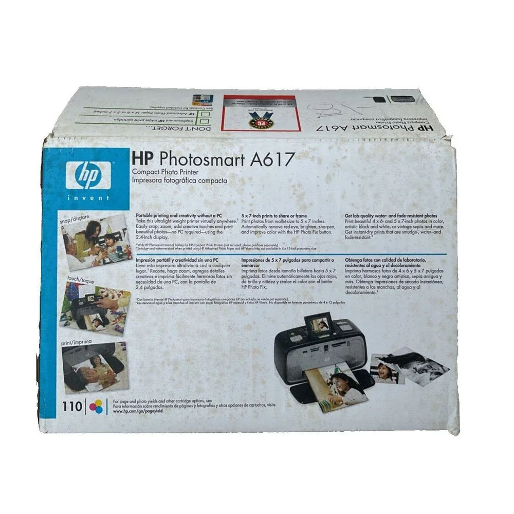 HP Photosmart A617 Compact Photo Printer Camera Pictures